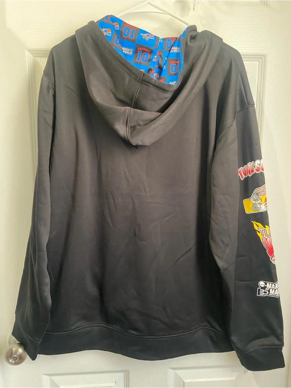 Champion Black Space Jam Logo Crewneck Hoodie
